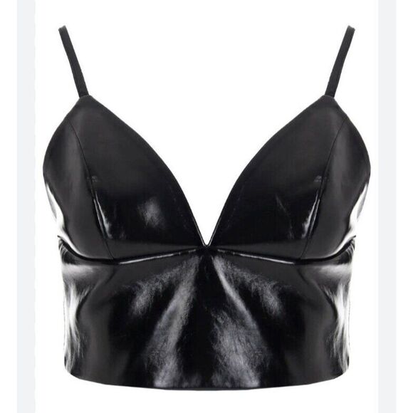 Emma & Sam Synthetic leather Cropped Tank Top S - Picture 2 of 7